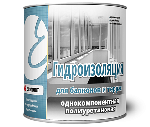 Гидроизоляция полиуретановая ecoroom для балконов и террас 